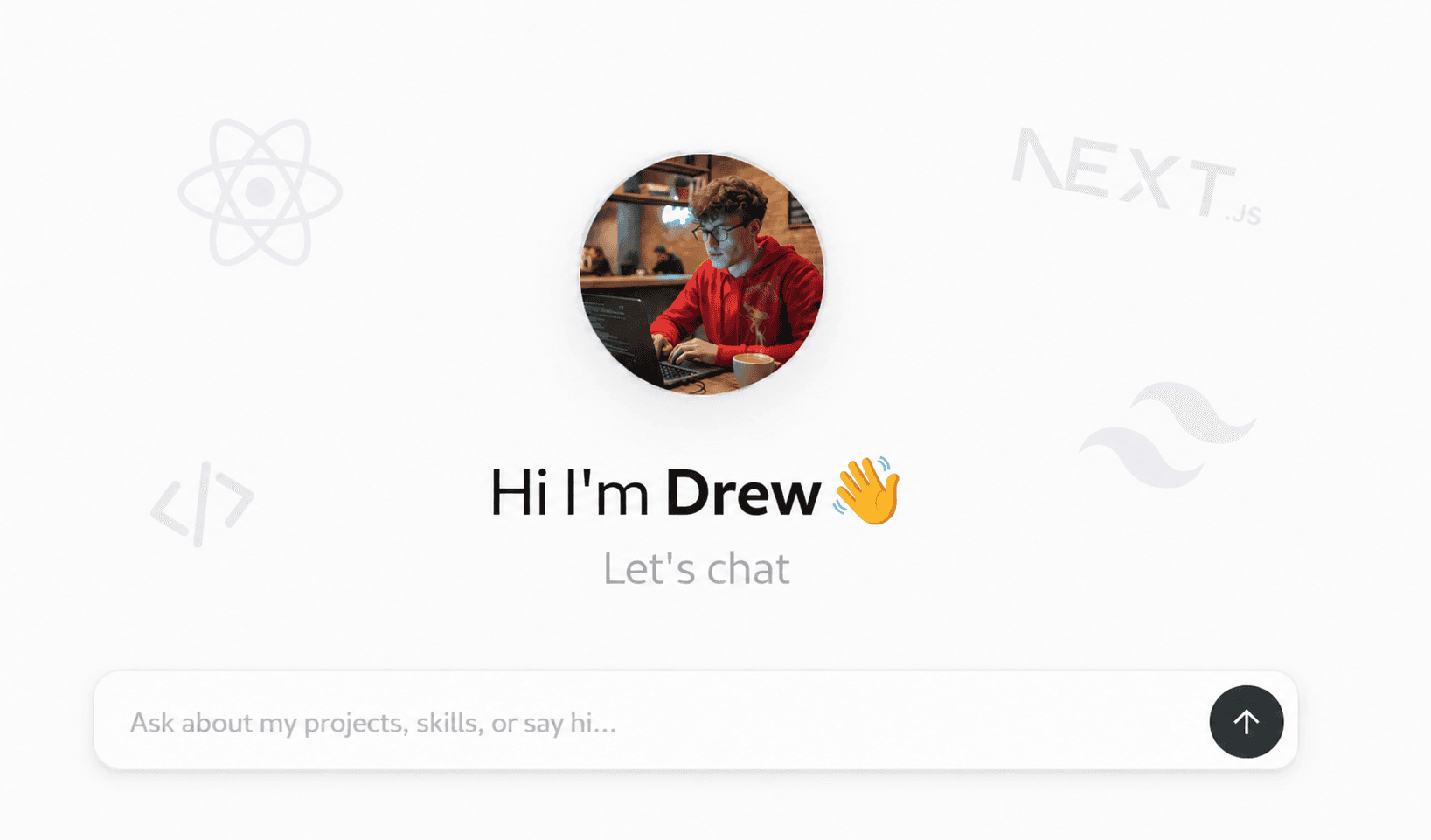 Chat mode portfolio interface
