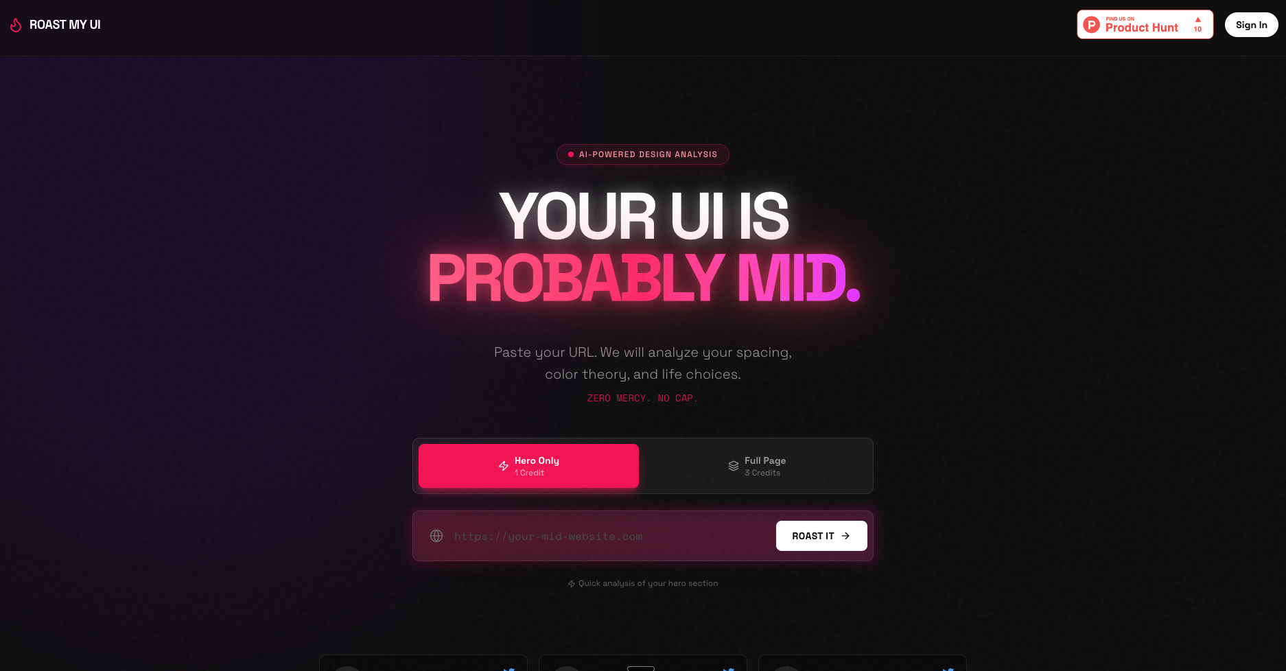 Roast My UI